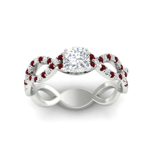 infinity-cushion-cut-twist-diamond-engagement-ring-with-ruby-in-white-gold-FD11157CURGRUDRANGLE3-NL-WG