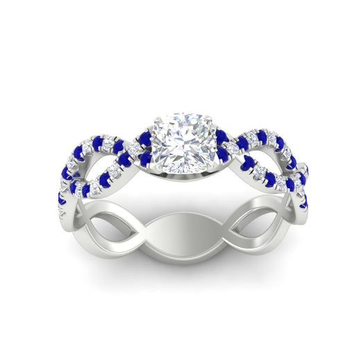 infinity-cushion-cut-twist-diamond-engagement-ring-with-sapphire-in-white-gold-FD11157CURGSABLANGLE3-NL-WG