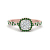 Load image into Gallery viewer, infinity-cushion-halo-diamond-engagement-ring-with-emerald-in-rose-gold-FD9126CURGEMGR-NL-RG_940bab02-8b79-4fca-b458-260653bf1015?v=1757924891