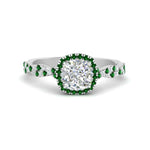 Load image into Gallery viewer, infinity-cushion-halo-diamond-engagement-ring-with-emerald-in-white-gold-FD9126CURGEMGR-NL-WG_d8a4581b-4bf7-452a-8a62-1deb0d57ccdb?v=1757924891
