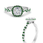 Load image into Gallery viewer, infinity-cushion-halo-diamond-engagement-ring-with-emerald-in-white-gold-FD9126CURGEMGRANGLE3-NL-WG_0641e7fd-53f4-4c72-98c6-3f2de90bce47?v=1757924891
