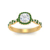 Load image into Gallery viewer, infinity-cushion-halo-diamond-engagement-ring-with-emerald-in-yellow-gold-FD9126CURGEMGRANGLE5-NL-YG_22bda75c-e807-4a0a-a424-eaf38485238e?v=1757924891