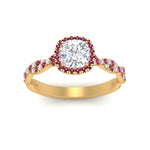 Load image into Gallery viewer, infinity-cushion-halo-diamond-engagement-ring-with-pink-sapphire-in-yellow-gold-FD9126CURGSADRPIANGLE5-NL-YG_519035f6-1d6e-4f53-8257-d84c382b6d9c?v=1757924891
