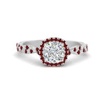 Load image into Gallery viewer, infinity-cushion-halo-diamond-engagement-ring-with-ruby-in-white-gold-FD9126CURGRUDR-NL-WG_100fa968-1e68-4d59-8e76-db1a68ed8cd5?v=1757924891
