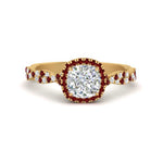 Load image into Gallery viewer, infinity-cushion-halo-diamond-engagement-ring-with-ruby-in-yellow-gold-FD9126CURGRUDR-NL-YG_7143225c-ee0c-4196-9b81-0ece1659b709?v=1757924892
