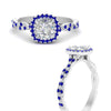 Load image into Gallery viewer, infinity-cushion-halo-diamond-engagement-ring-with-sapphire-in-white-gold-FD9126CURGSABLANGLE3-NL-WG_00f133e2-c7ed-4796-8880-6ee225994d0c?v=1757924891