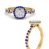 Load image into Gallery viewer, infinity-cushion-halo-diamond-engagement-ring-with-sapphire-in-yellow-gold-FD9126CURGSABLANGLE3-NL-YG_028416f5-0498-47e3-b62b-2d0a2e0408f0?v=1757924891
