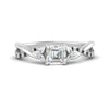 Load image into Gallery viewer, infinity-daisy-floral-asscher-cut-black-diamond-engagement-ring-in-white-gold-FD9986ASRGBLACK-NL-WG