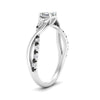 Load image into Gallery viewer, infinity-daisy-floral-asscher-cut-black-diamond-engagement-ring-in-white-gold-FD9986ASRGBLACK-NL-WG