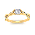 Thumbnail 79 - infinity-daisy-floral-asscher-cut-black-diamond-engagement-ring-in-yellow-gold-FD9986ASRGBLACK-NL-YG