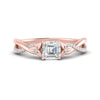 Load image into Gallery viewer, infinity-daisy-floral-asscher-cut-diamond-engagement-ring-in-rose-gold-FD9986ASR-NL-RG