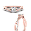 Load image into Gallery viewer, infinity-daisy-floral-asscher-cut-diamond-engagement-ring-in-rose-gold-FD9986ASR-NL-RG