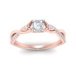 Load image into Gallery viewer, infinity-daisy-floral-asscher-cut-diamond-engagement-ring-in-rose-gold-FD9986ASR-NL-RG
