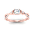 Thumbnail 15 - infinity-daisy-floral-asscher-cut-diamond-engagement-ring-in-rose-gold-FD9986ASR-NL-RG