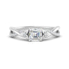 Load image into Gallery viewer, infinity-daisy-floral-asscher-cut-diamond-engagement-ring-in-white-gold-FD9986ASR-NL-WG