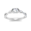 Load image into Gallery viewer, infinity-daisy-floral-asscher-cut-diamond-engagement-ring-in-white-gold-FD9986ASR-NL-WG