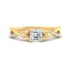 Load image into Gallery viewer, infinity-daisy-floral-asscher-cut-diamond-engagement-ring-in-yellow-gold-FD9986ASR-NL-YG
