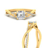 Load image into Gallery viewer, infinity-daisy-floral-asscher-cut-diamond-engagement-ring-in-yellow-gold-FD9986ASR-NL-YG