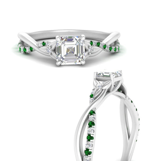 infinity-daisy-floral-asscher-cut-emerald-engagement-ring-in-white-gold-FD9986ASRGEMGR-NL-WG