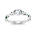 Thumbnail 59 - infinity-daisy-floral-asscher-cut-emerald-engagement-ring-in-white-gold-FD9986ASRGEMGR-NL-WG