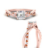 Load image into Gallery viewer, infinity-daisy-floral-asscher-cut-orange-sapphire-engagement-ring-in-rose-gold-FD9986ASRGSAOR-NL-RG