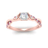 Load image into Gallery viewer, infinity-daisy-floral-asscher-cut-pink-sapphire-engagement-ring-in-rose-gold-FD9986ASRGSADRPI-NL-RG