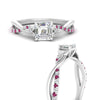 Load image into Gallery viewer, infinity-daisy-floral-asscher-cut-pink-sapphire-engagement-ring-in-white-gold-FD9986ASRGSADRPI-NL-WG