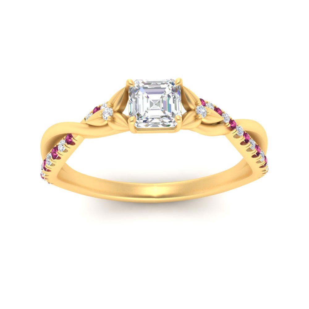 infinity-daisy-floral-asscher-cut-pink-sapphire-engagement-ring-in-yellow-gold-FD9986ASRGSADRPI-NL-YG