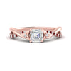 Load image into Gallery viewer, infinity-daisy-floral-asscher-cut-ruby-engagement-ring-in-rose-gold-FD9986ASRGRUDR-NL-RG