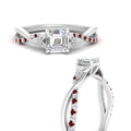 Thumbnail 70 - infinity-daisy-floral-asscher-cut-ruby-engagement-ring-in-white-gold-FD9986ASRGRUDR-NL-WG