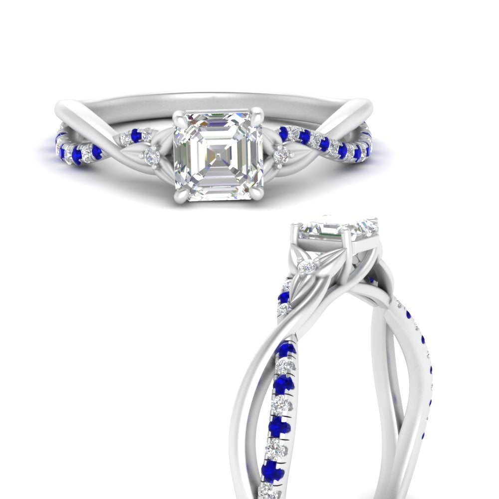 infinity-daisy-floral-asscher-cut-sapphire-engagement-ring-in-white-gold-FD9986ASRGSABL-NL-WG