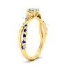 Load image into Gallery viewer, infinity-daisy-floral-asscher-cut-sapphire-engagement-ring-in-yellow-gold-FD9986ASRGSABL-NL-YG