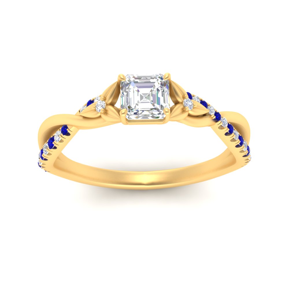 infinity-daisy-floral-asscher-cut-sapphire-engagement-ring-in-yellow-gold-FD9986ASRGSABL-NL-YG