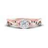 Load image into Gallery viewer, infinity-daisy-floral-cushion-cut-black-diamond-engagement-ring-in-rose-gold-FD9986CURGBLACK-NL-RG
