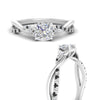 Load image into Gallery viewer, infinity-daisy-floral-cushion-cut-black-diamond-engagement-ring-in-white-gold-FD9986CURGBLACK-NL-WG