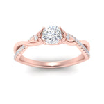Load image into Gallery viewer, infinity-daisy-floral-cushion-cut-diamond-engagement-ring-in-rose-gold-FD9986CUR-NL-RG
