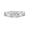 Load image into Gallery viewer, infinity-daisy-floral-cushion-cut-diamond-engagement-ring-in-white-gold-FD9986CUR-NL-WG