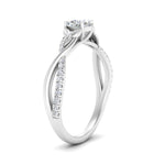 Load image into Gallery viewer, infinity-daisy-floral-cushion-cut-diamond-engagement-ring-in-white-gold-FD9986CUR-NL-WG
