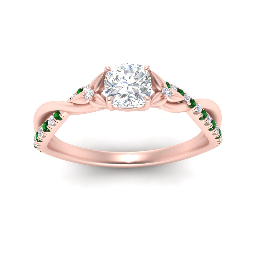 infinity-daisy-floral-cushion-cut-emerald-engagement-ring-in-rose-gold-FD9986CURGEMGR-NL-RG