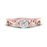 Load image into Gallery viewer, infinity-daisy-floral-cushion-cut-orange-sapphire-engagement-ring-in-rose-gold-FD9986CURGSAOR-NL-RG
