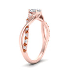 Load image into Gallery viewer, infinity-daisy-floral-cushion-cut-orange-sapphire-engagement-ring-in-rose-gold-FD9986CURGSAOR-NL-RG
