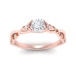 Load image into Gallery viewer, infinity-daisy-floral-cushion-cut-orange-sapphire-engagement-ring-in-rose-gold-FD9986CURGSAOR-NL-RG
