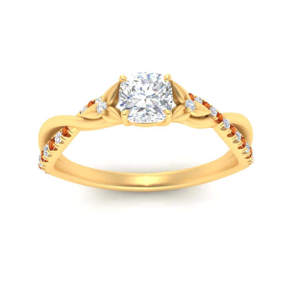 infinity-daisy-floral-cushion-cut-orange-sapphire-engagement-ring-in-yellow-gold-FD9986CURGSAOR-NL-YG