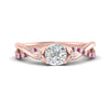 Load image into Gallery viewer, infinity-daisy-floral-cushion-cut-pink-sapphire-engagement-ring-in-rose-gold-FD9986CURGSADRPI-NL-RG
