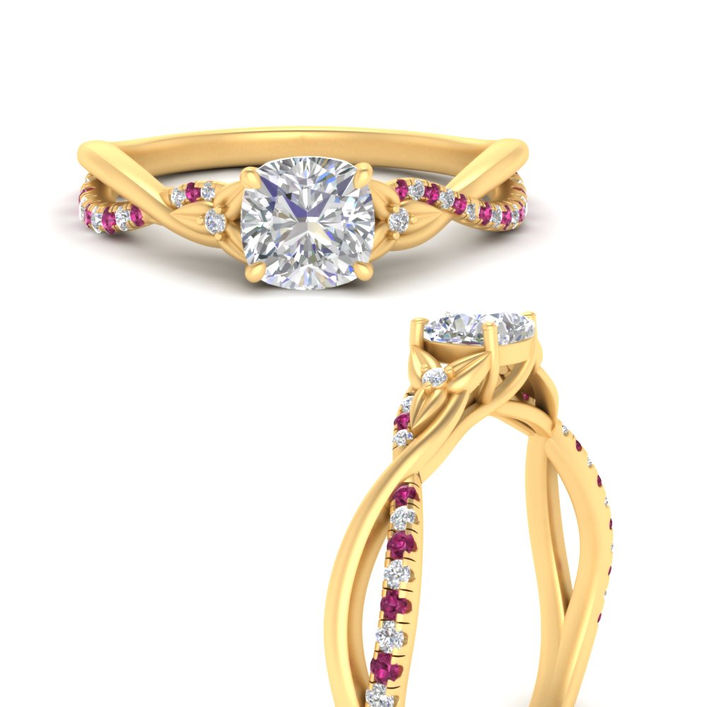 infinity-daisy-floral-cushion-cut-pink-sapphire-engagement-ring-in-yellow-gold-FD9986CURGSADRPI-NL-YG