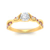 Load image into Gallery viewer, infinity-daisy-floral-cushion-cut-pink-sapphire-engagement-ring-in-yellow-gold-FD9986CURGSADRPI-NL-YG