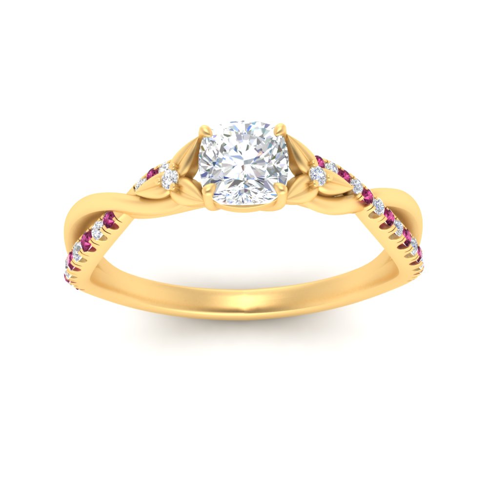infinity-daisy-floral-cushion-cut-pink-sapphire-engagement-ring-in-yellow-gold-FD9986CURGSADRPI-NL-YG