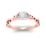 Load image into Gallery viewer, infinity-daisy-floral-cushion-cut-ruby-engagement-ring-in-rose-gold-FD9986CURGRUDR-NL-RG
