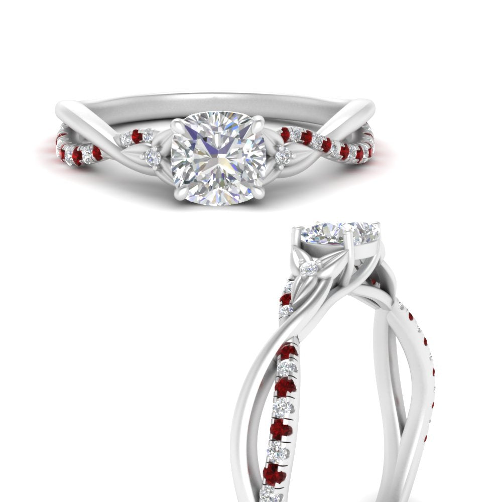 infinity-daisy-floral-cushion-cut-ruby-engagement-ring-in-white-gold-FD9986CURGRUDR-NL-WG