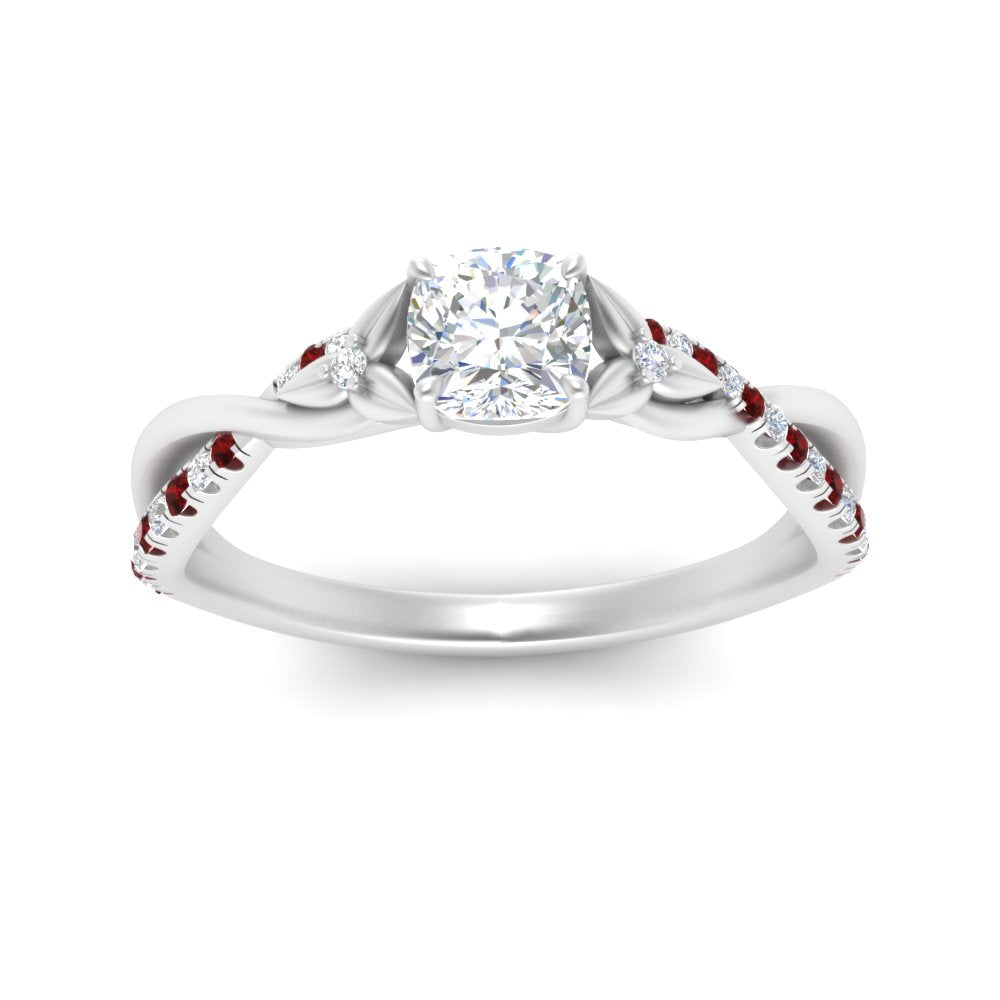 infinity-daisy-floral-cushion-cut-ruby-engagement-ring-in-white-gold-FD9986CURGRUDR-NL-WG